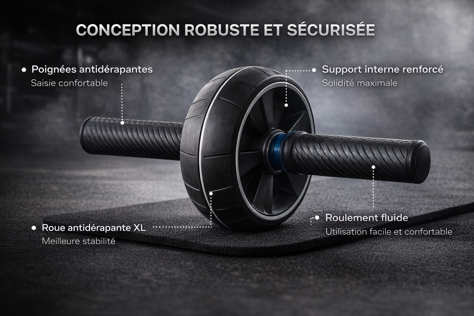 Roue Abdominale TRAINIX™ – Sculptez vos abdos rapidement